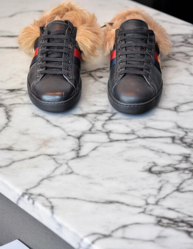 GUCCI Ace Fur Sneakers Luxury Edition