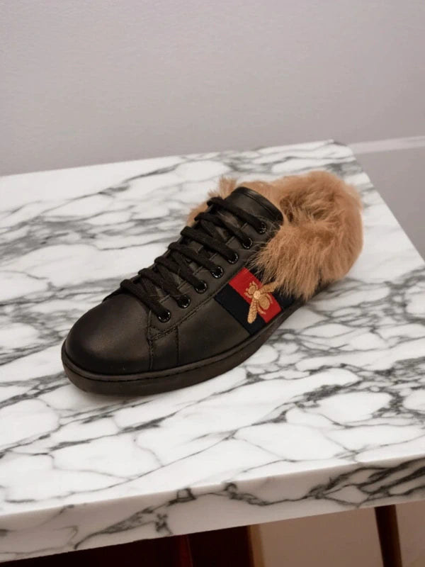 GUCCI Ace Fur Sneakers Luxury Edition