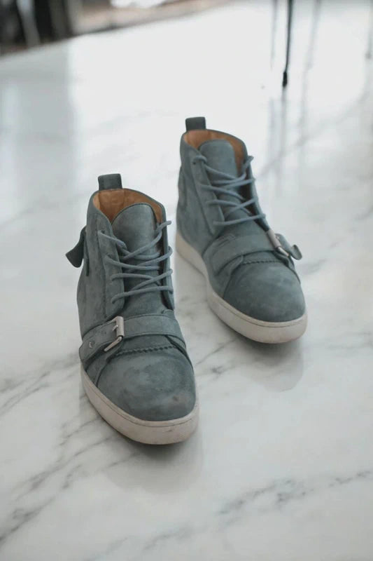 Christian Louboutin High-Top Trainers Grey Sneakers