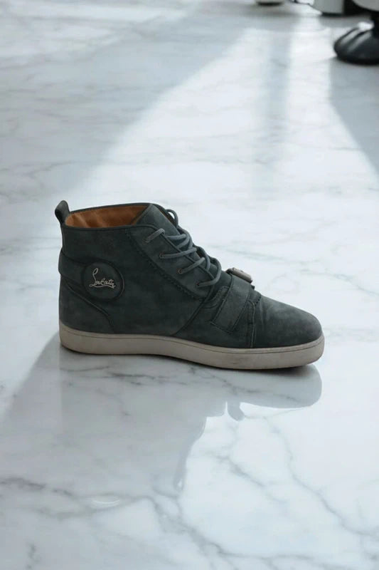 Christian Louboutin High-Top Trainers Grey Sneakers