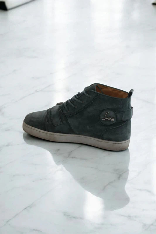 Christian Louboutin High-Top Trainers Grey Sneakers