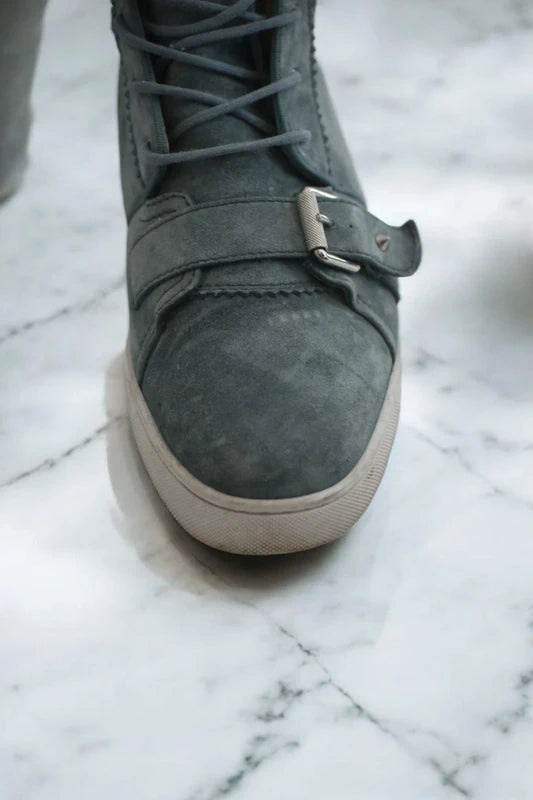 Christian Louboutin High-Top Trainers Grey Sneakers