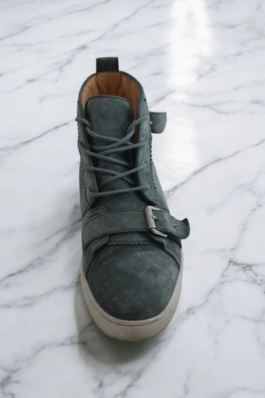 Christian Louboutin High-Top Trainers Grey Sneakers