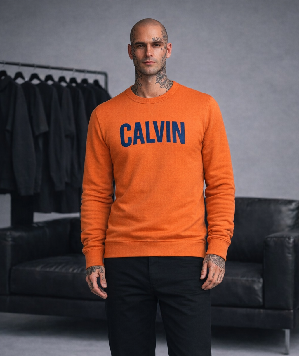Calvin Klein Sweatshirt Orange