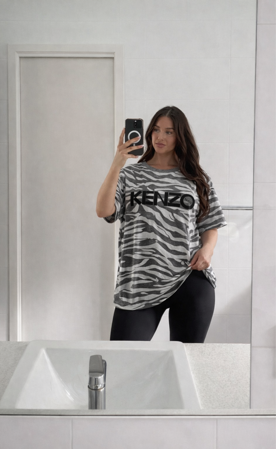 T-shirt Kenzo Original Zebra Grey/Black