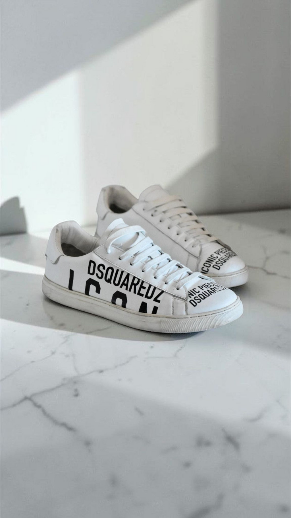 Dsquared2 White Low-Top Trainer