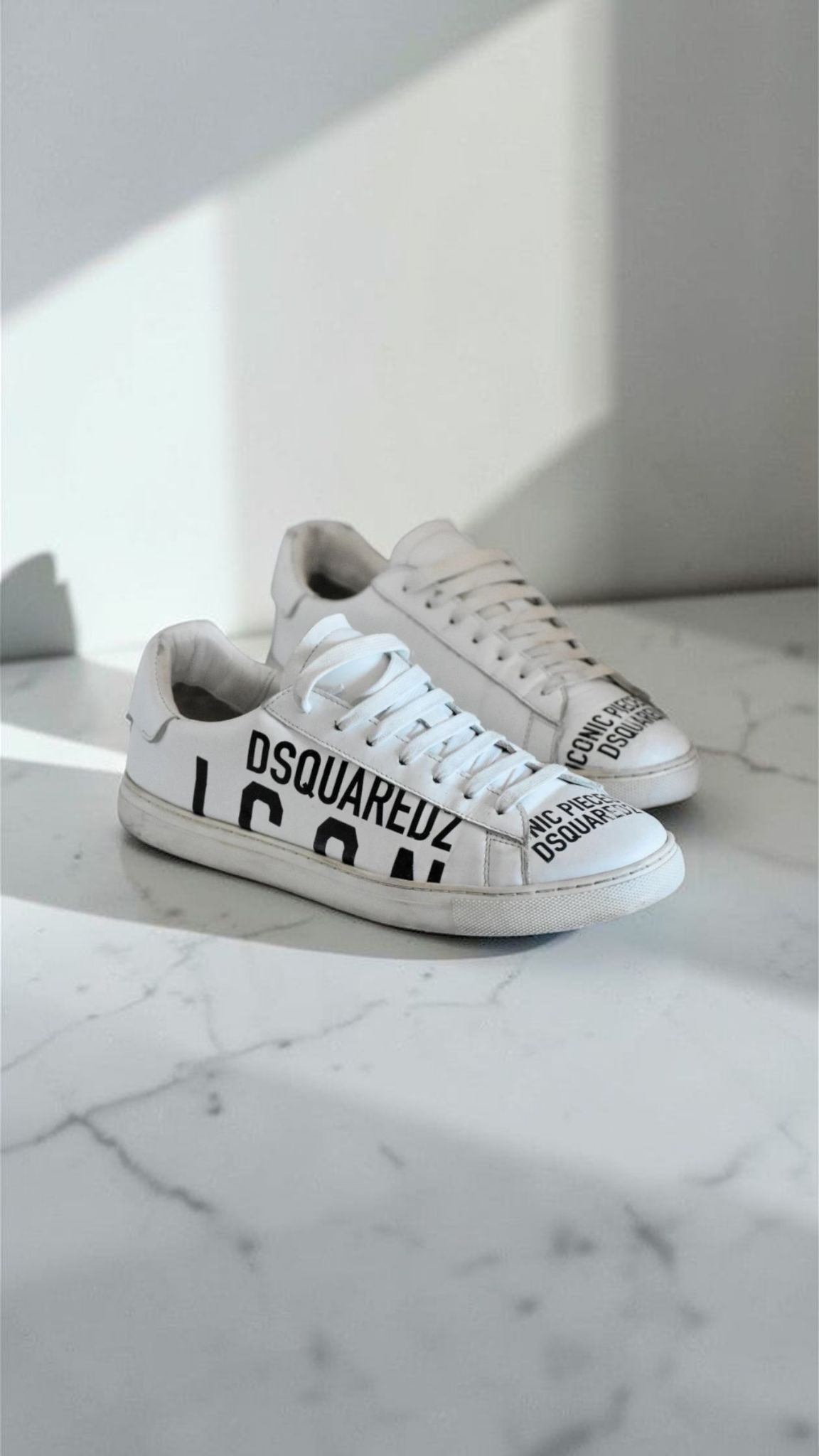 Dsquared2 White Low-Top Trainer
