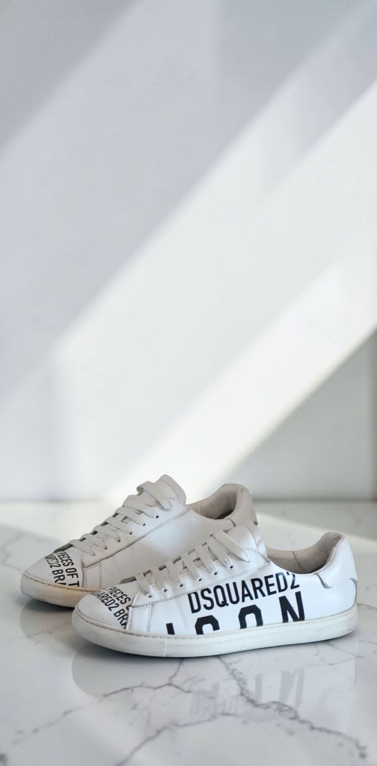 Dsquared2 White Low-Top Trainer