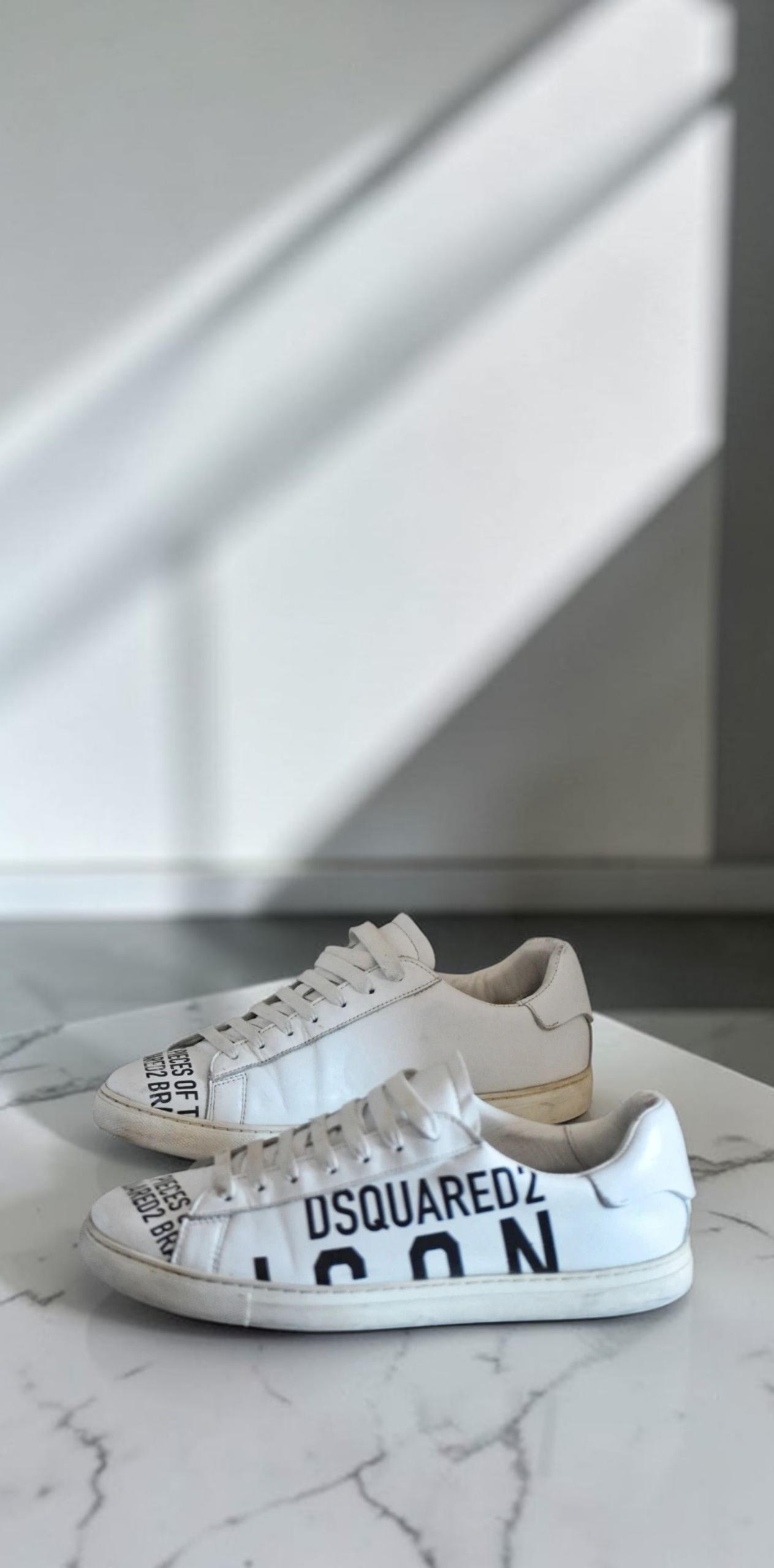 Dsquared2 White Low-Top Trainer