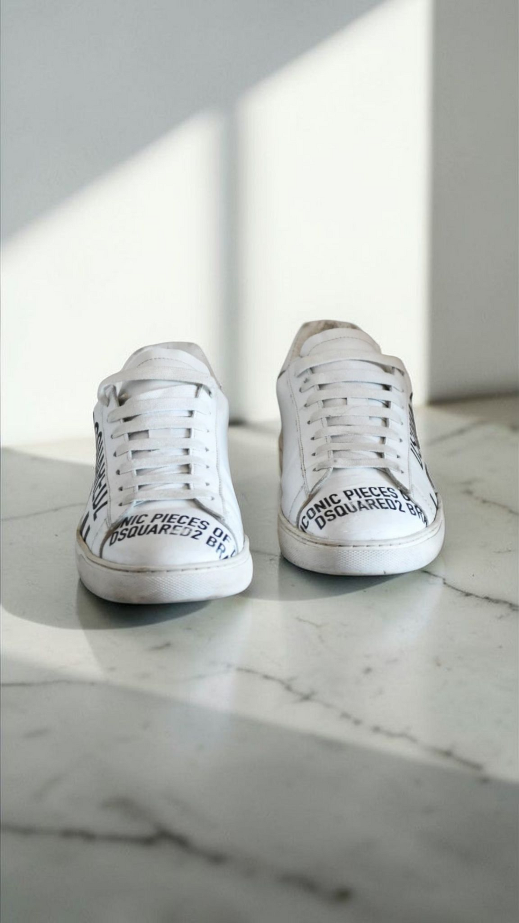 Dsquared2 White Low-Top Trainer