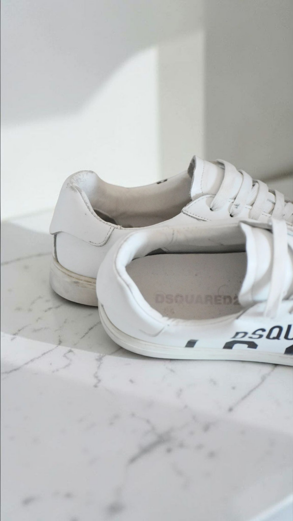 Dsquared2 White Low-Top Trainer