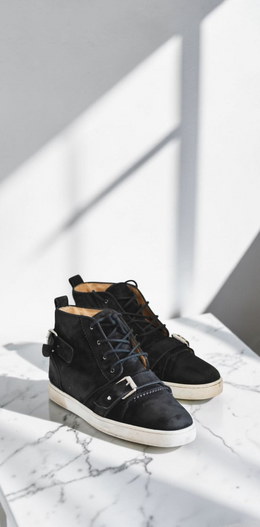 Christian Louboutin High-Top Trainers Black Sneakers