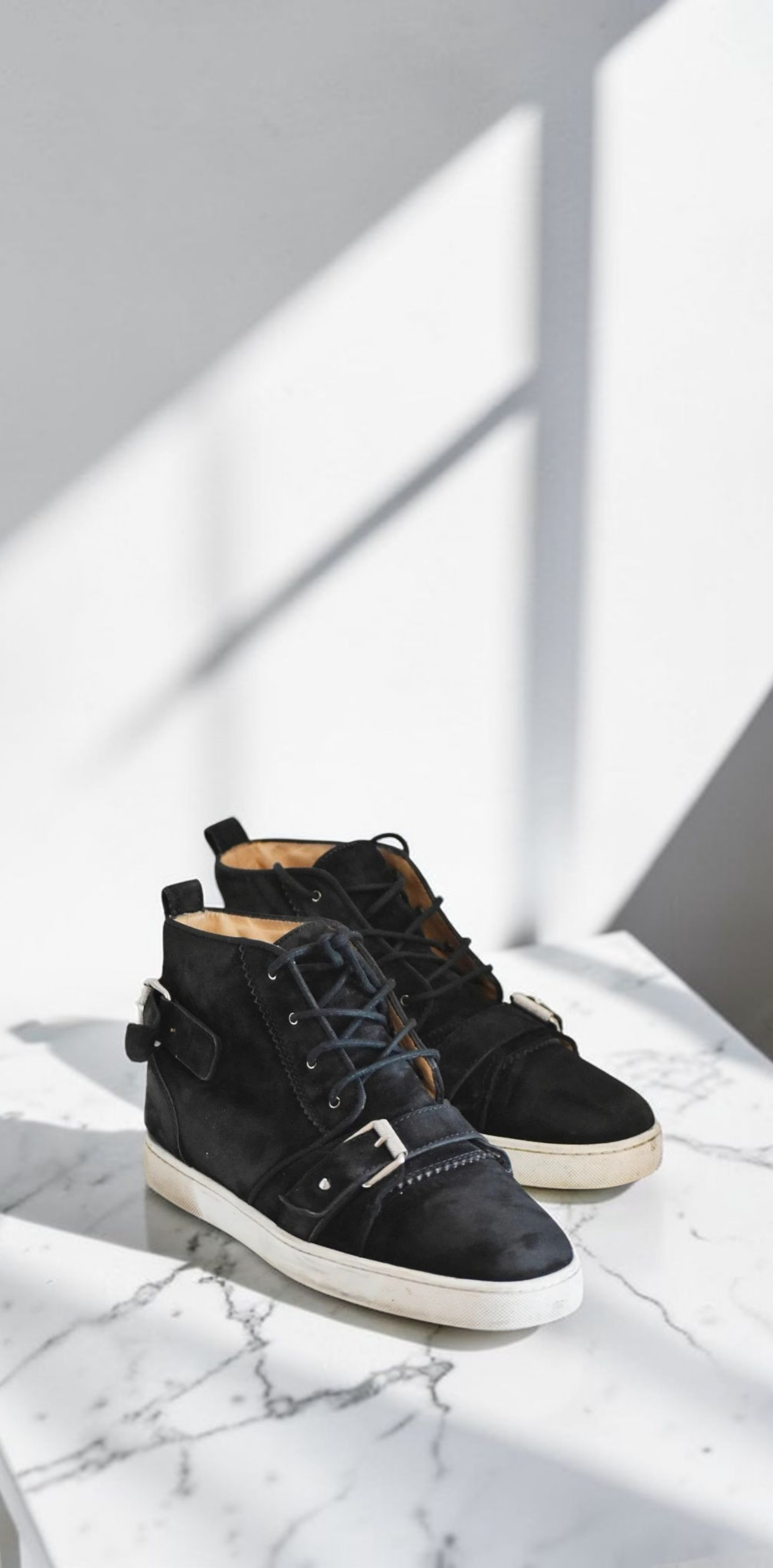 Christian Louboutin High-Top Trainers Black Sneakers