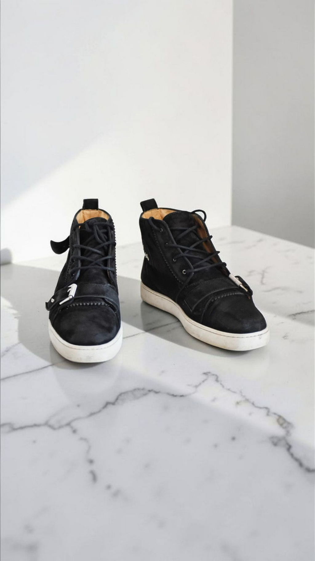 Christian Louboutin High-Top Trainers Black Sneakers