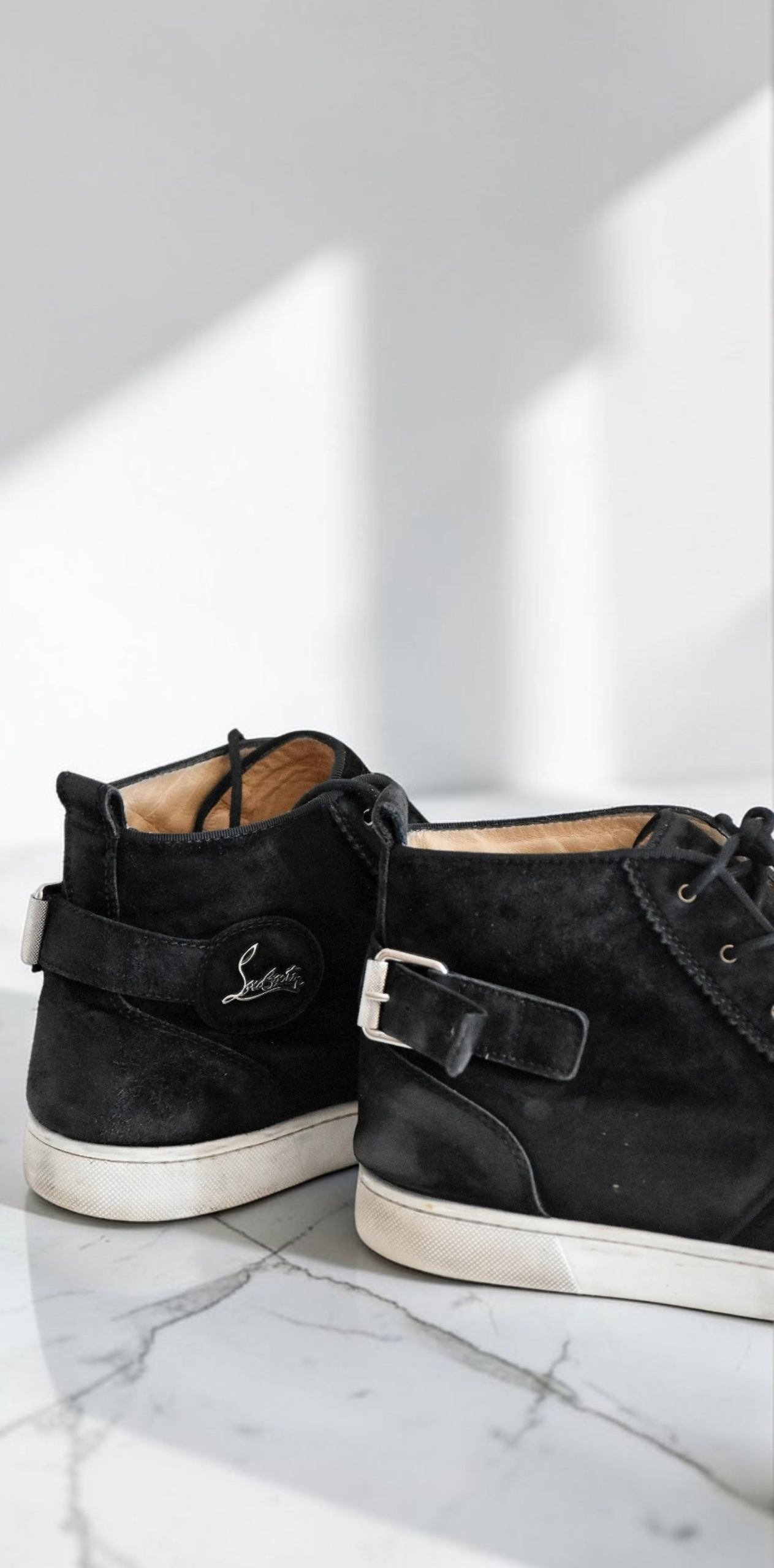 Christian Louboutin High-Top Trainers Black Sneakers