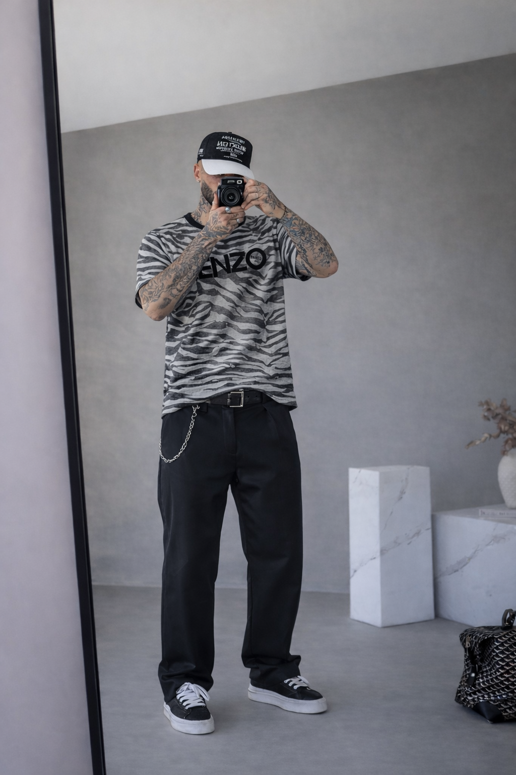 T-shirt Kenzo Original Zebra Grey/Black