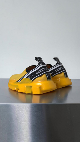 DOLCE & GABBANA SORRENTO SLIP-ON SNEAKERS YELLOW