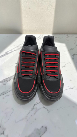 ALEXANDER MCQUEEN COURT TRAINER BLACK & RED