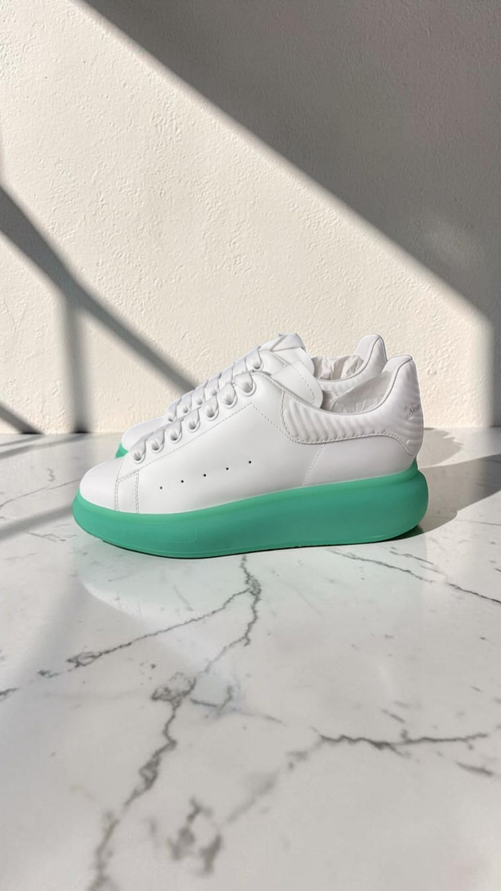 Alexander McQueen Oversized Sneakers White / Green