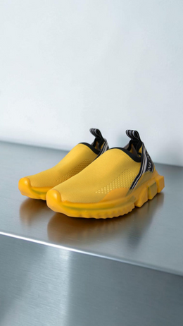 DOLCE & GABBANA SORRENTO SLIP-ON SNEAKERS YELLOW