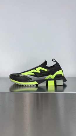 DOLCE & GABBANA SORRENTO SNEAKERS BLACK / NEON GREEN