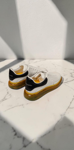 Alexander McQueen Oversized Sneakers White Amber Sole