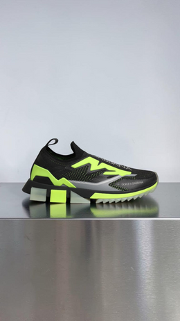 DOLCE & GABBANA SORRENTO SNEAKERS BLACK / NEON GREEN