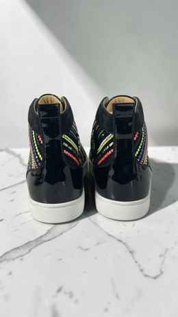 Christian Louboutin Louis High Trainers Strass Multicolor