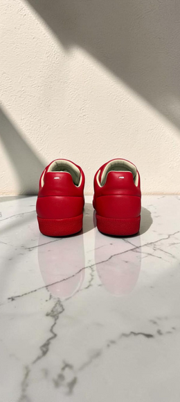 Maison Margiela Future Low Leather Sneakers Red