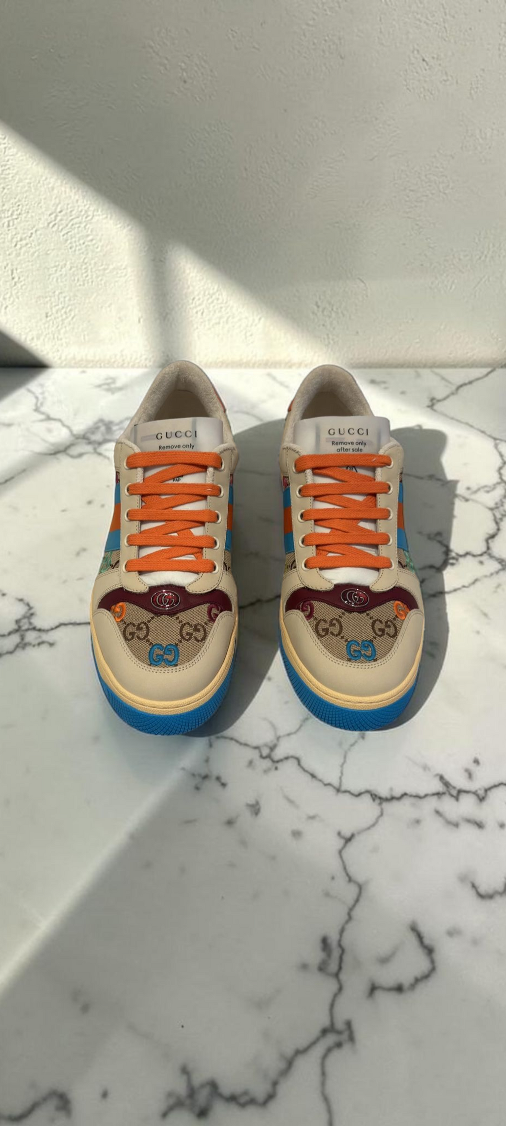 Gucci Screener GG Canvas Embroidered Sneakers Multicolor