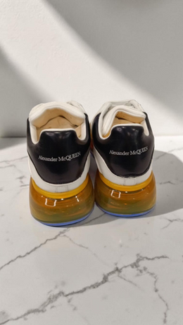 Alexander McQueen Oversized Sneakers White Amber Sole