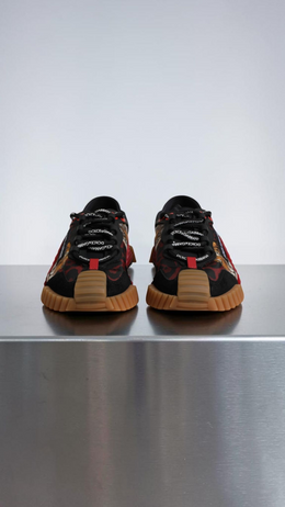 DOLCE & GABBANA NS1 TIGER SNEAKERS BLACK / RED