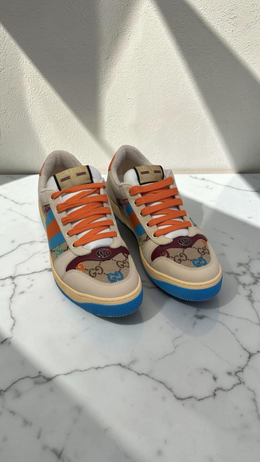 Gucci Screener GG Canvas Embroidered Sneakers Multicolor