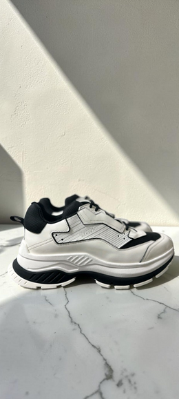 Berluti Gravity Leather & Mesh Sneakers – White & Black
