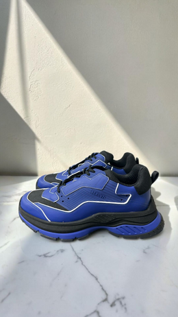 Berluti Gravity Blue & Black Sneakers