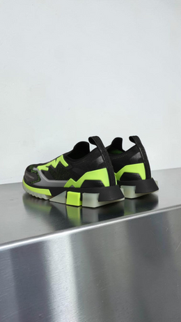 DOLCE & GABBANA SORRENTO SNEAKERS BLACK / NEON GREEN